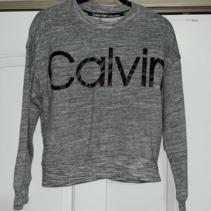 CALVIN KLIEN BLACK AND GREY SWEATSHIRT